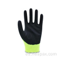 Guantes de trabajo de seguridad de nitrilo arenoso hespax anti sear